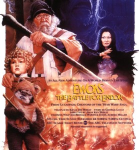 Teaser poster for 'Ewoks: The Battle for Endor'