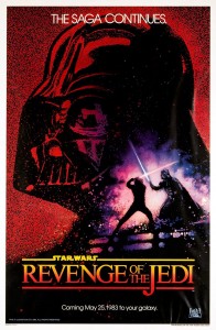Original teaser poster for 'Revenge of the Jedi' before it was renamed to 'Return of the Jedi'