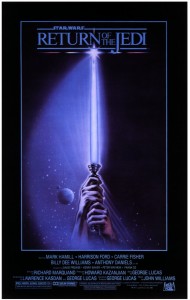 Teaser poster for 'Return of the Jedi'